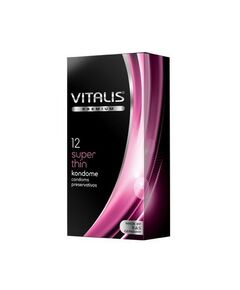 Презервативы ультратонкие Vitalis Super Thin, 12 шт 