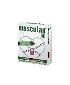 Презервативы сверхпрочные "Masculan 4 Ultra", 3 шт 