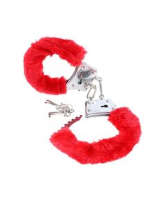 Наручники с мехом Fetish Fantasy Series Beginner's Furry Cuffs - Red 