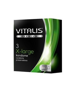 Презервативы увеличенного размера Vitalis "X-Large", 3 шт 