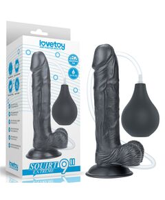 Фаллоимитатор с эякуляцией 9'' Squirt Extreme Dildo - Black 