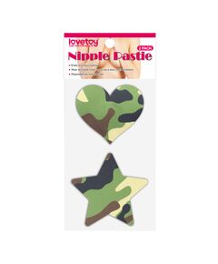 Наклейки на соски милитари Camo Stars and Heart Nipple Pasties (2 Pack 