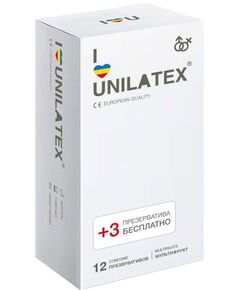 Презервативы Unilatex "Multifruits" цветные, 12 шт 