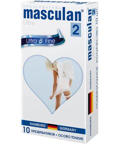 Презервативы ультратонкие Masculan 2 Ultra, 10 шт 