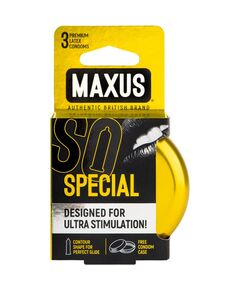 Презервативы точечно-ребристые Maxus Special, 3 шт 