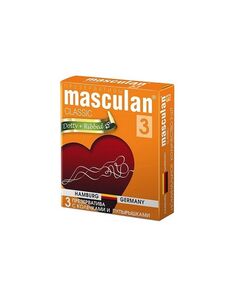 Презервативы с колечками и пупырышками Masculan 3 classic, 3 шт 