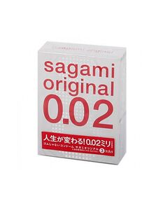 Презервативы полиуретановые Sagami 0.02, 3 шт 