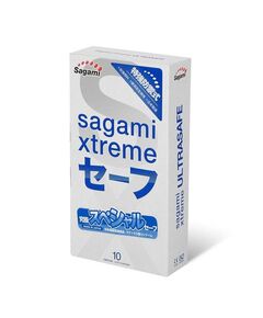 Презервативы с двойной смазкой Sagami Xtreme Ultrasafe, 10 шт 