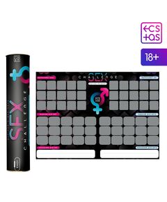 Плакат для пар со скретч-слоем «Секс-челендж», А3, 18+ 