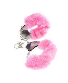 Меховые наручники-металл розовые Fetish Fantasy Series Original Furry Cuffs Pink 