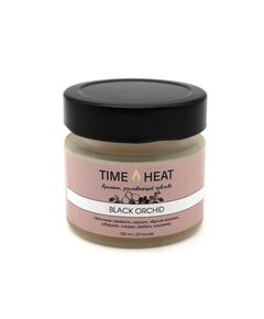 Свеча в банке "TIME HEAT" Чёрная орхидея, 100 мл 