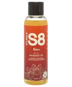 Массажное масло S8 Massage Oil Relax с ароматом зеленого чая и сирени - 125 мл 