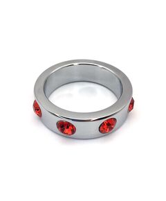 Эрекционное кольцо метал со стразами 5,8см 
