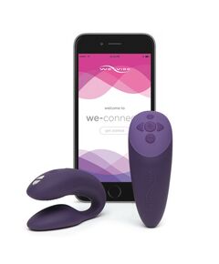 Сенсорный вибромассажер для пар We-Vibe Chorus Purple, Расцветка: Фиолетовый 