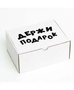 Коробка самосборная "Держи подарок", 22 х 16,5 х 10 см 