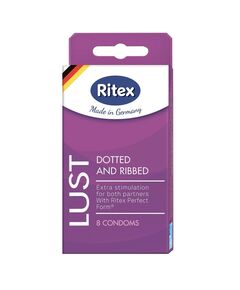 Презервативы рифленые с пупырышками Ritex Lust № 3, 8 шт 