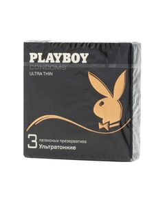 Ультратонкие резервативы Playboy Ultra Thin, 3 шт 