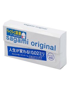 Презервативы полиуретановые Sagami Quick 0.02, 6 шт 