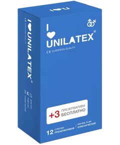 Презервативы классические Unilatex Natural Plain, 12 шт 