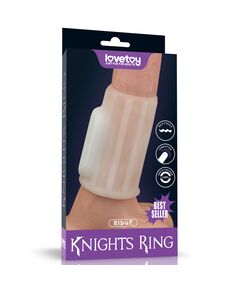 Вибрирующее кольцо насадка Ridge Knights (белое) 
