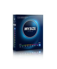 Презервативы увеличенного размера MY.SIZE pro 72, 3 шт 