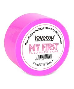 Бондажный скотч My First Non Sticky Bondage Tape розовый 15м 