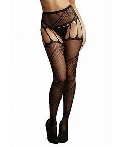 Колготки (имитация чулок) Crotchless Cut-Out Pantyhose 