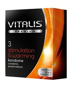 Презервативы с согревающим эффектом Vitalis Stimulation, 3 шт 