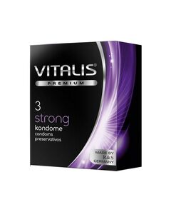 Презервативы сверхпрочные Vitalis "Strong", 3 шт 