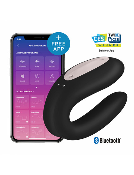 Парный вибратор Satisfyer Double Joy с приложением 