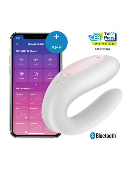 Парный вибратор Satisfyer Double Joy с приложением 