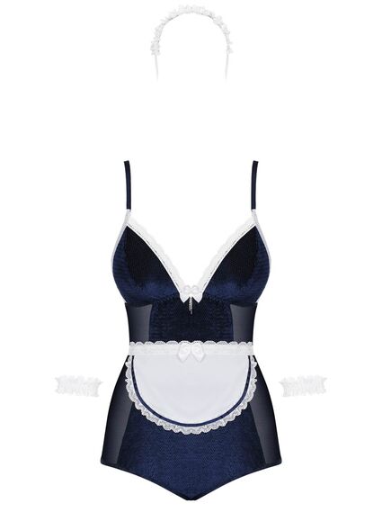 Ролевой костюм-боди игривой горничной "MAID" S/M, Выберите размер : S/M , изображение 2