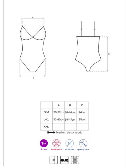 Ролевой костюм-боди игривой горничной "MAID" S/M, Выберите размер : S/M , изображение 4