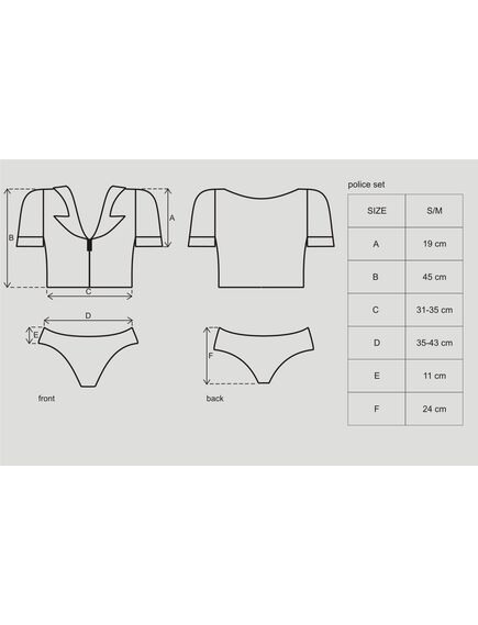 Костюм «Полицейская», "Police Set", S/M , изображение 4