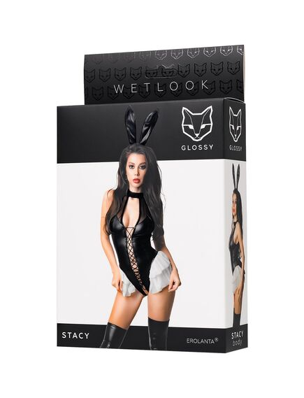 Боди Glossy Stacy из материала Wetlook, S , изображение 8
