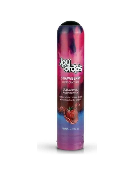 Смазка на водной основе Joydrops "Strawberry" с ароматом клубники, 125 мл 