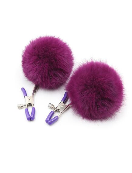 Зажимы на соски "Fur Violet clamp" 