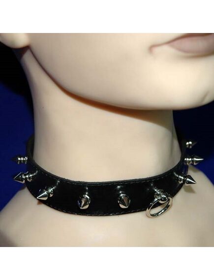 Ошейник подшитый велюром, кожа , изображение 2