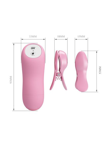 Зажимы на соски с электростимуляцией "Romantic Wave" , изображение 5