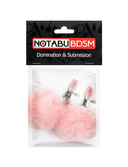 Зажимы для сосков с розовым пушком , изображение 2