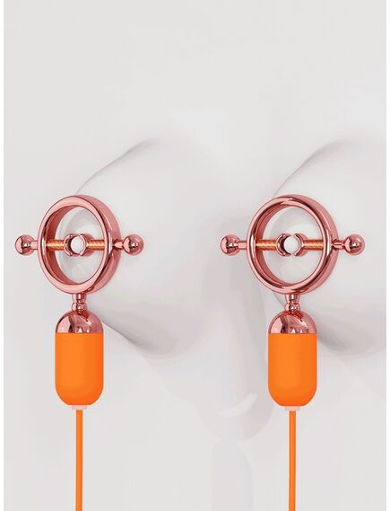 Зажимы для сосков с вибрацией FORBIDDEN LOCK , изображение 2