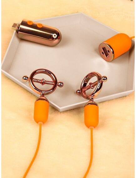 Зажимы для сосков с вибрацией FORBIDDEN LOCK , изображение 6