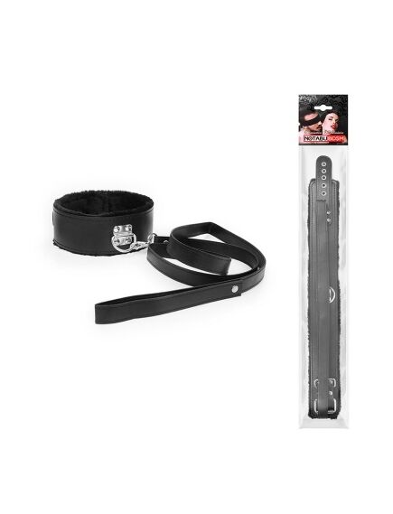 Ошейник с поводком чёрный , изображение 3