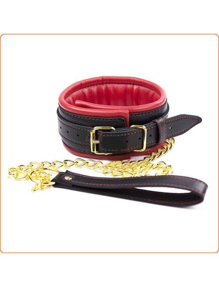 Ошейник из искусственной кожи с поводком , изображение 3