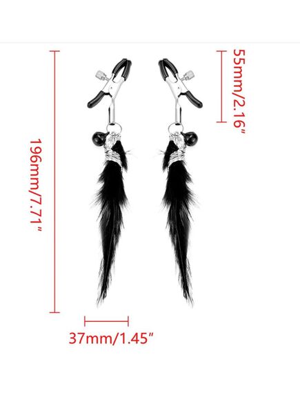 Зажимы на соски с перышками , изображение 2