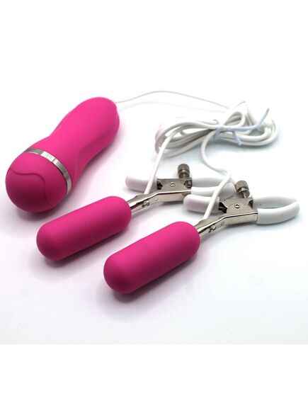 Виброзажимы на соски" Rice Cake" 