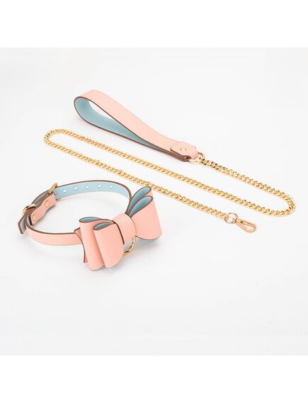 Ошейник с поводком 