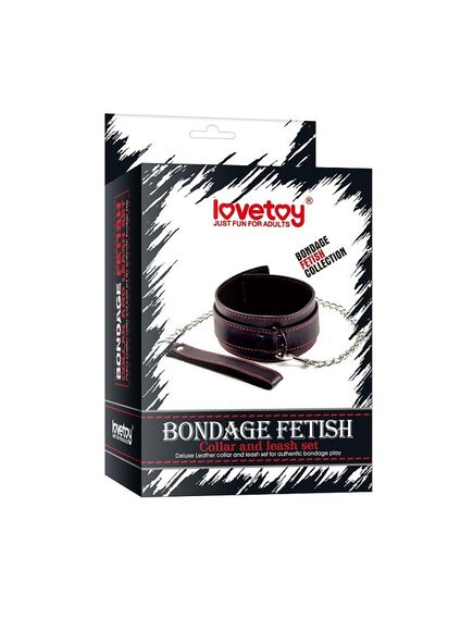 Ошейник с поводком Bondage Fetish Pleasure , изображение 2