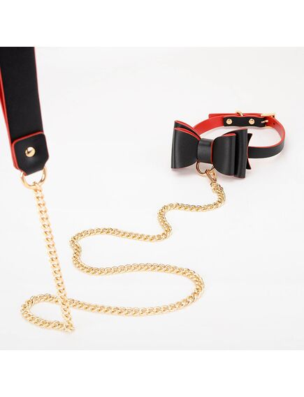 Ошейник с бантиком и поводком , изображение 3