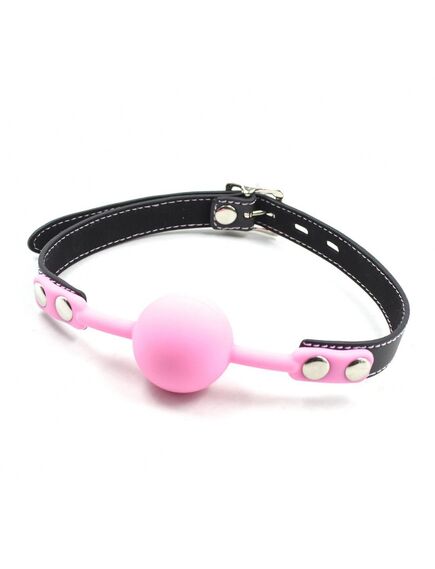 Кляп силиконовый розовый с замком , изображение 2